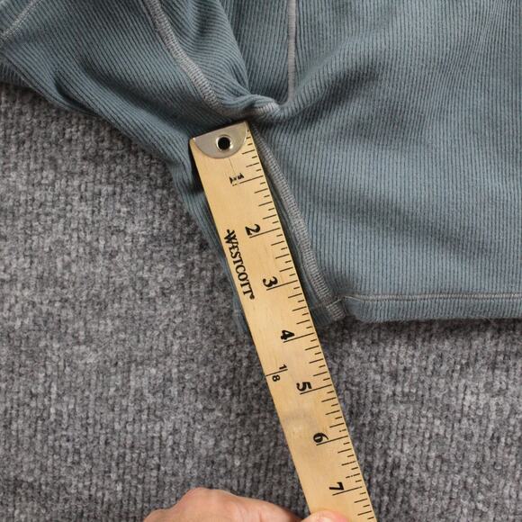 Skims Romper Womens Medium Cotton Rib One Piece Blue Comfort Minimalist Chic - Picture 8 of 9